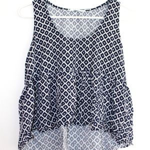 Boutique Style Patterned Tank Top